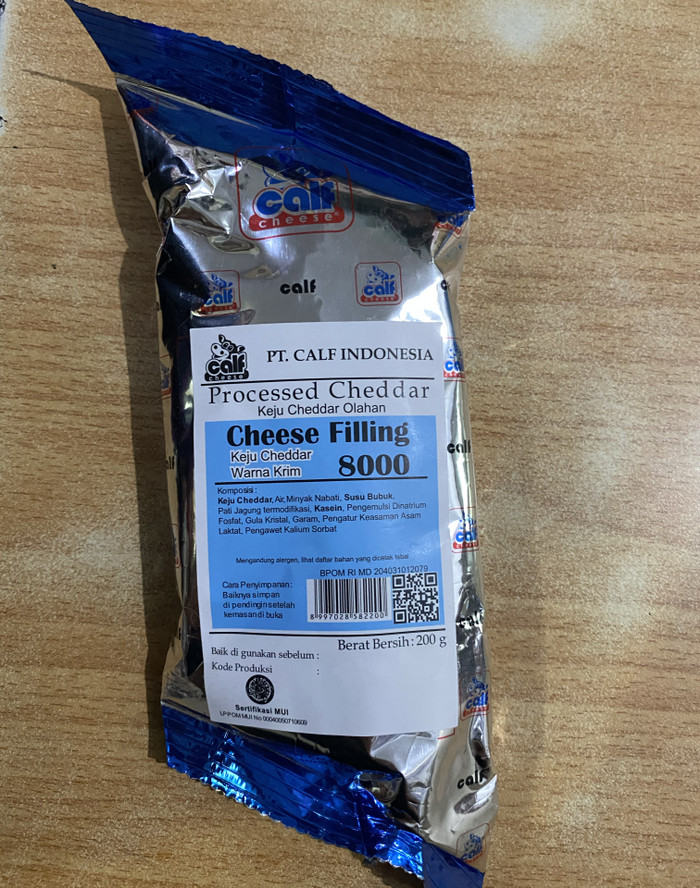 

Calf cheese filling 200 gr / keju isian filling