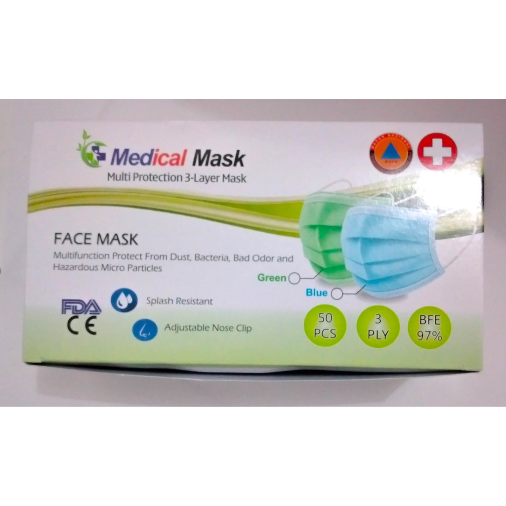 MASKER MEDIS 3PLY EARLOP [FACE MASK]