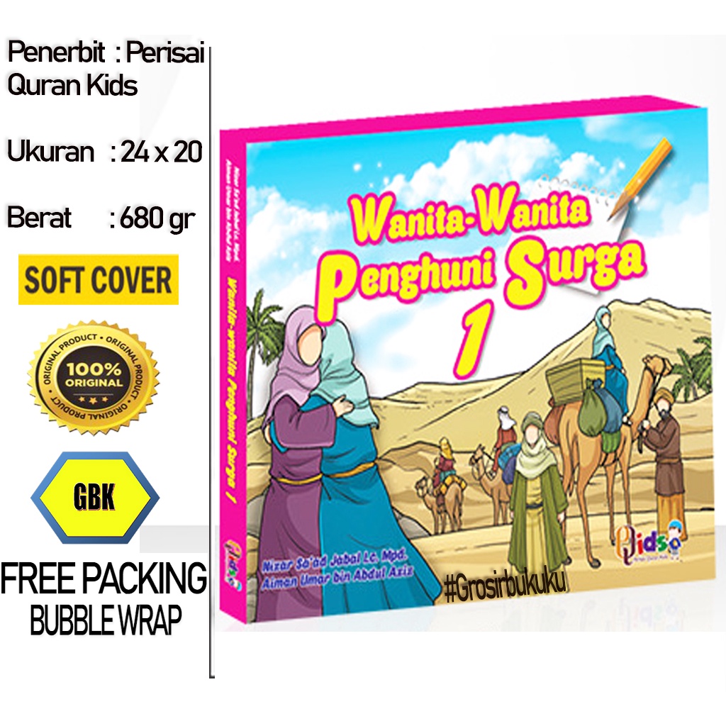 Buku Anak Islami | Wanita Wanita Penghuni Surga Jilid 1 (Lengkap 6 Buku) - Perisai Quran Kids