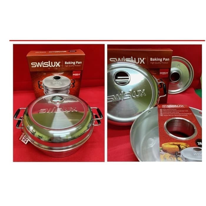 Swislux Baking Pan 28 cm - Loyang Cetakan Bolu Wonder pan 28 cm