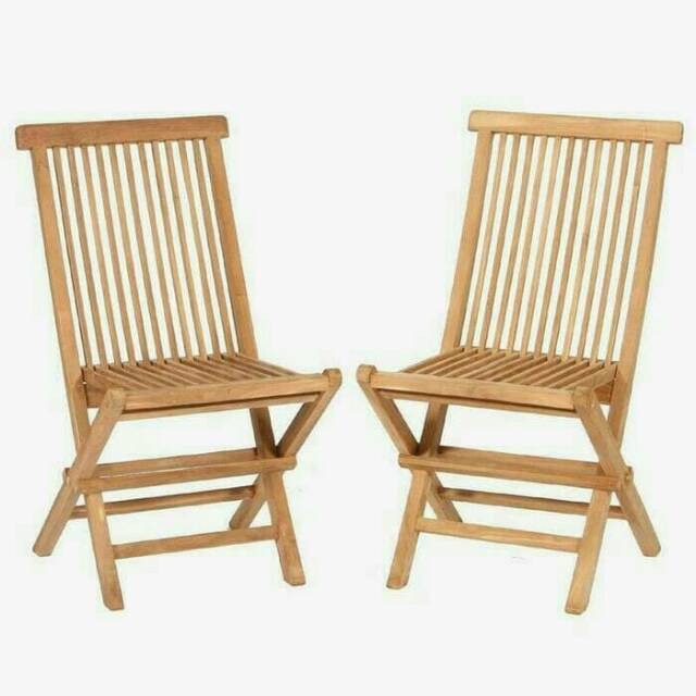 Kursi makan kursi lipat jati mentah