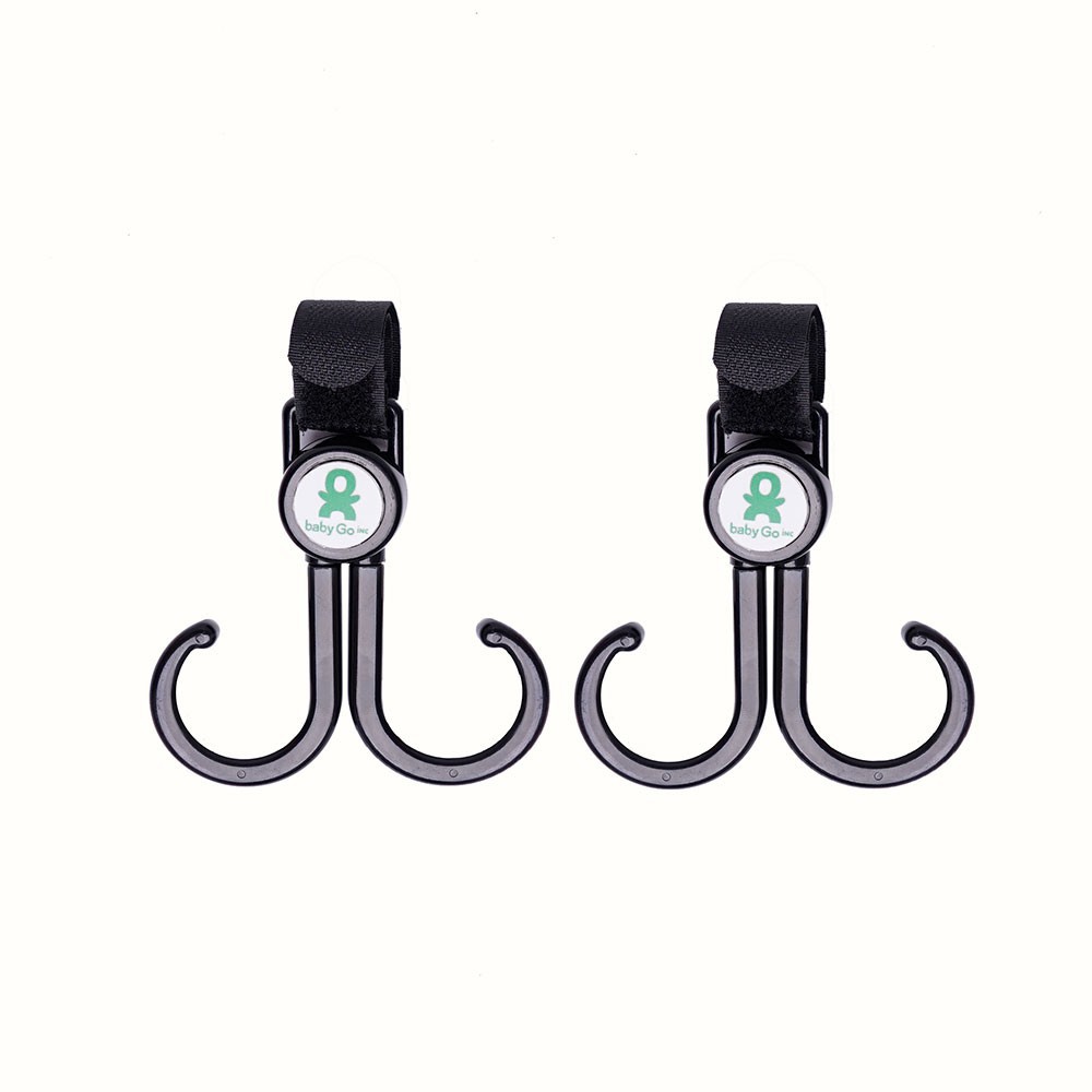 BabyGo Inc Stroller Anchor Hook Gantungan Stroller Black - 2 Pcs