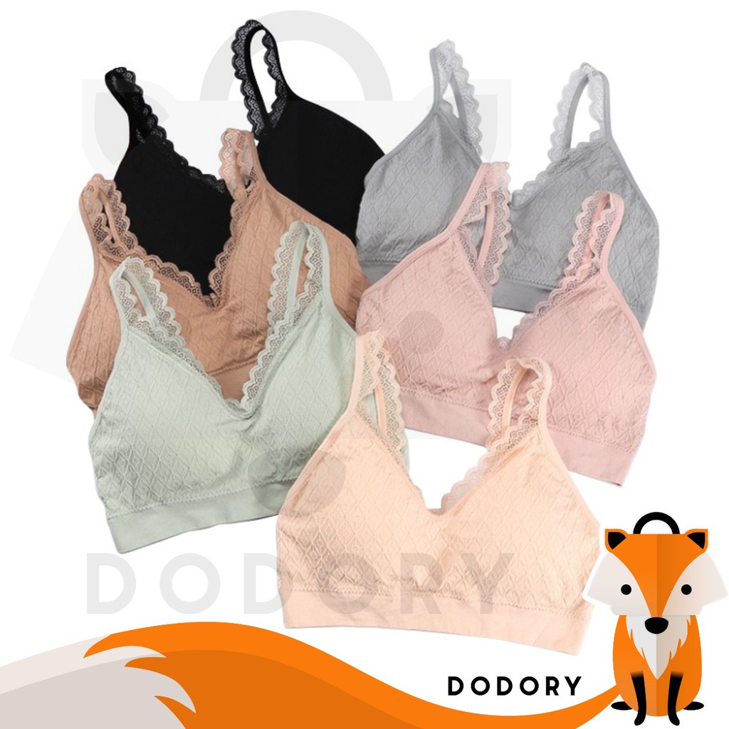 DODORY BRA502 Pakaian Dalam Wanita Bra Tanpa Kawat Sport Bra Gym Push Up Bra Wanita Bra Olahraga