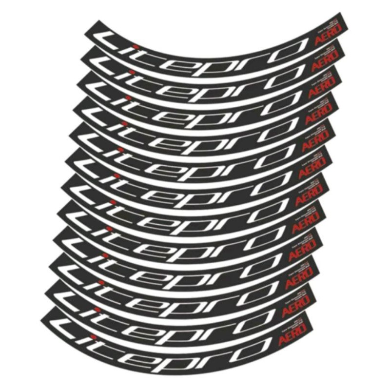 stiker decal velg rim litepro sepeda lipat folding ukuran ring 16 /16 plus bonus stiker