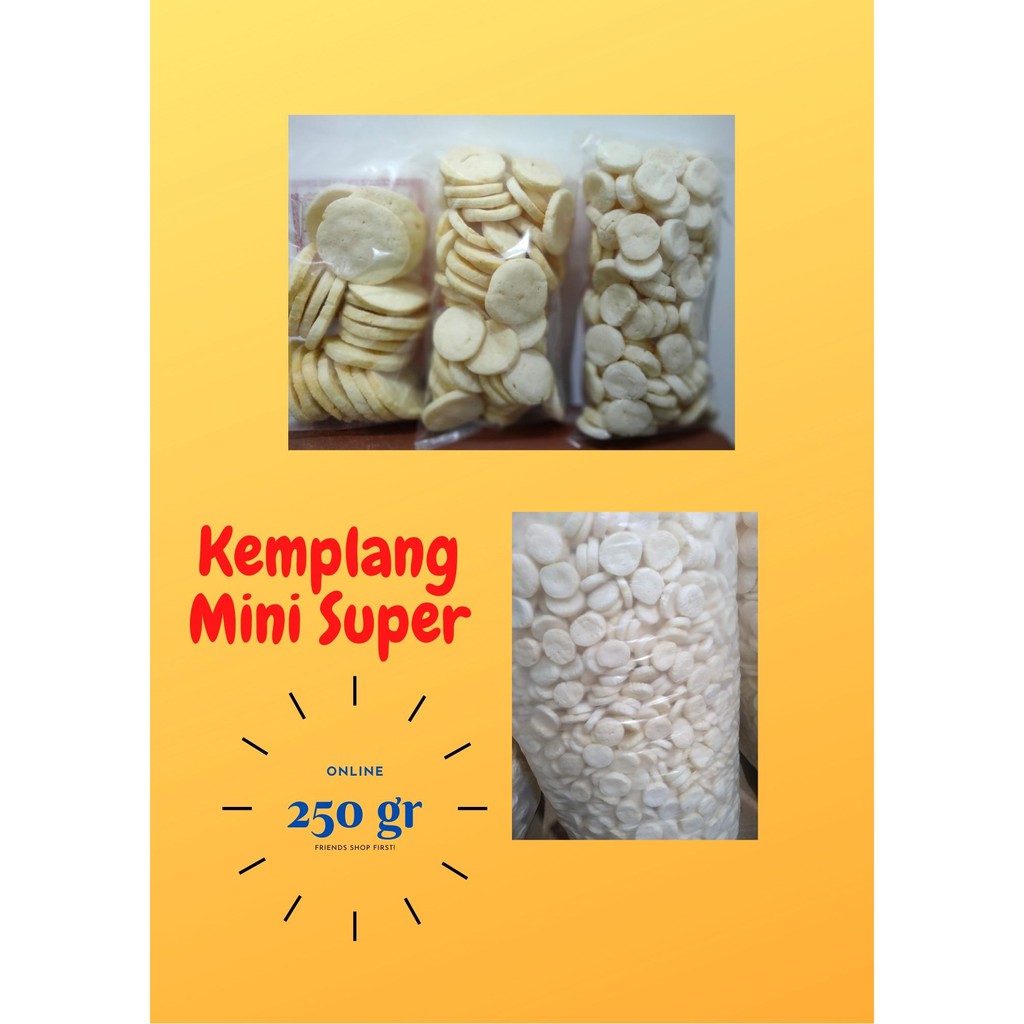 

KEMPLANG MINI SUPER IKAN TENGGIRI KERUPUK MINI SUPER KHAS PALEMBANG 250GR