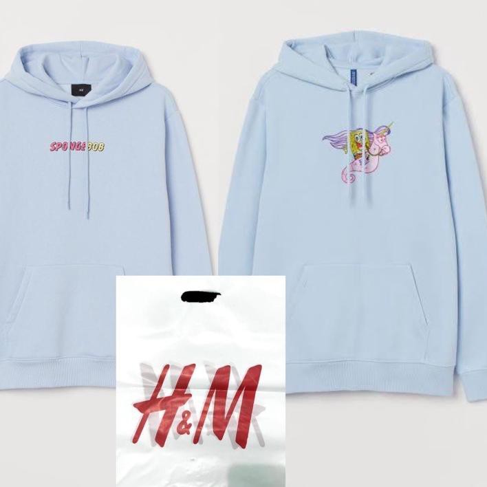 Hoodie Hnm H M Spongebob Unicorn Chest Bordir Shopee Indonesia