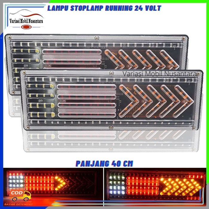 Lampu Stop Lamp Led Stoplamp Rem Belakang Running Mobil Truk Truck Canter Dyna Canter 24 Volt