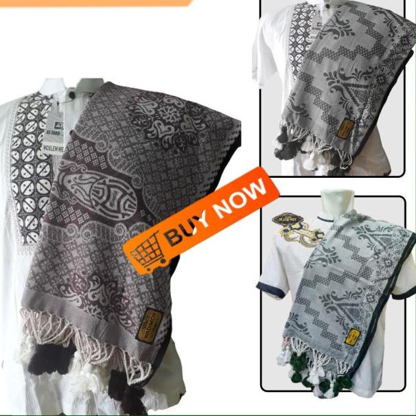 Sorban Promo Modern Terbaru Muslim Cod Syal H9F3 Motif Remaja Ulama Berkualitas Cowok Santri Lembut 