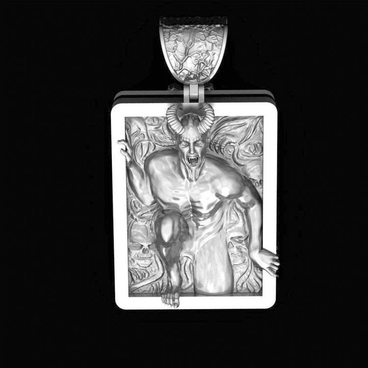 Kalung Tag Desain Mahkota Bahan Stainless Steel Gaya Eropa Amerika Untuk Pria