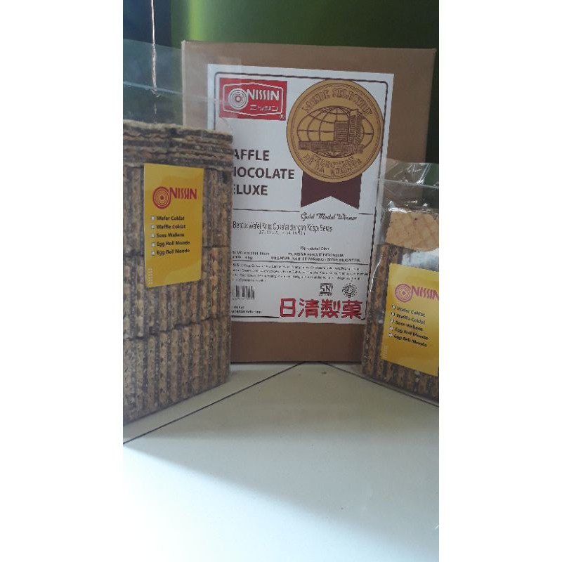 

NISSIN WAFFLE CHOCOLATE 250 GR-500 GR FREE BUBBLE WRAP