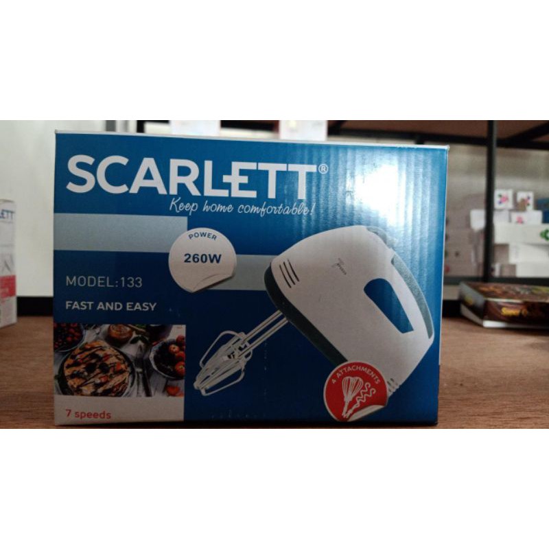 Hand Mixer Pengaduk 7 Kecepatan Otomatis mixer roti mixer listrik mixer Scarlet mixer philips