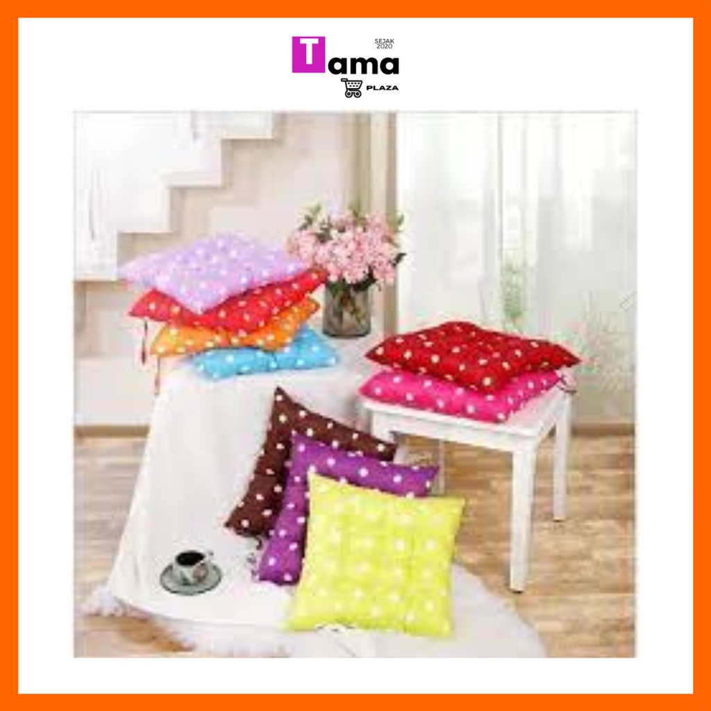 Bantal Alas Duduk Polkadot 40x40 Bantal Sofa