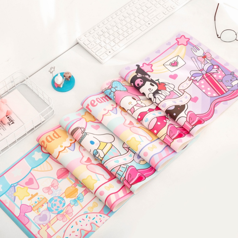 Mouse Pad Gaming Anti slip Motif Kartun Domba Lucu Ukuran 30cm X 60cm Untuk Komputer / Laptop