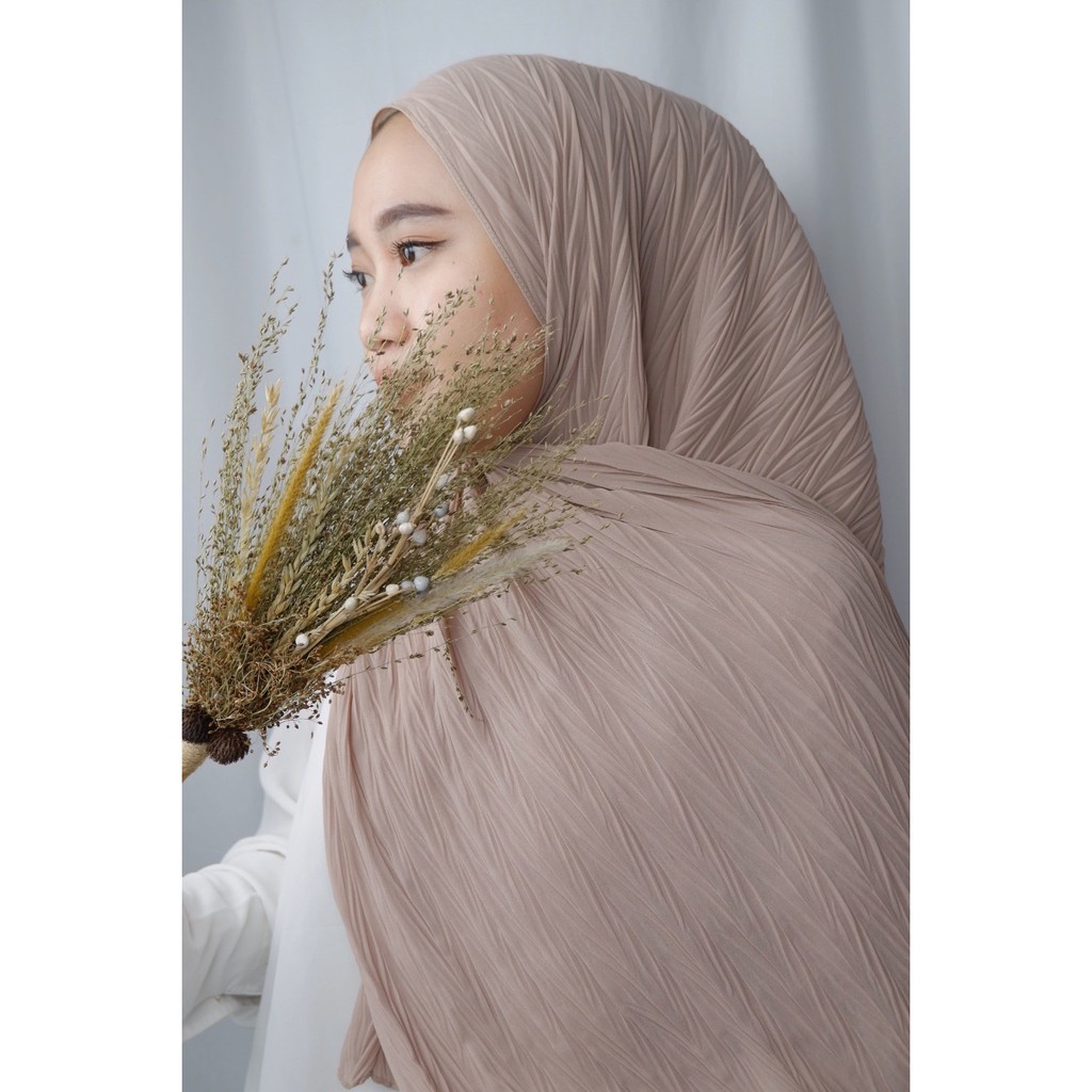 Grudung Full padi PASHMINA PLISKET PADI V / ZIGZAG /AKAR BAMBU / FULL CERUTY BABYDOLL Tanpa garis