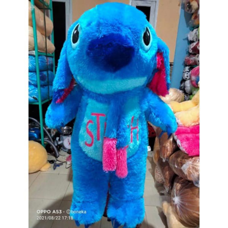 Boneka Stitch Jumbo Uk 1 Meter Bagus Bisa COD
