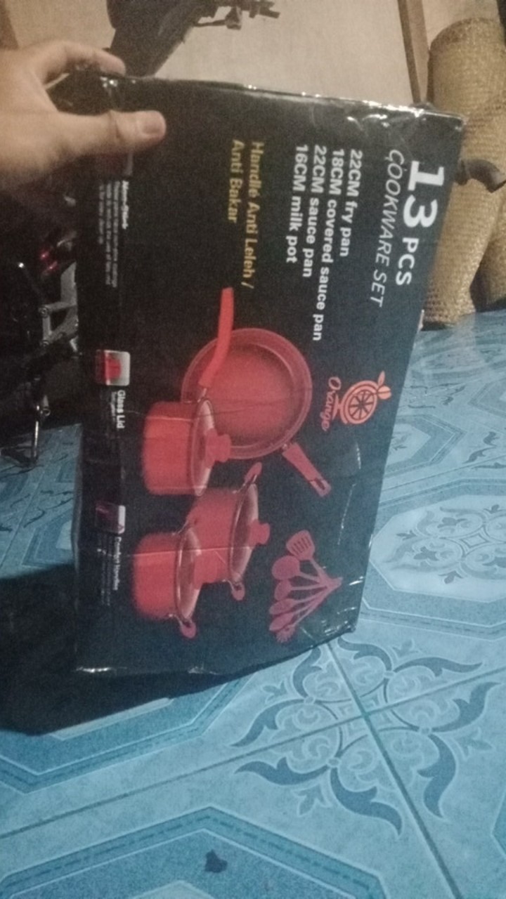 [serbu Murah] Panci Set 13 Cookware Tutup Kaca Serbaguna Termurah