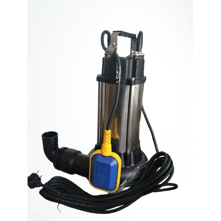 MAXPUMP WQD7-8-0.75 FQG Pompa Celup Air Kotor 2inch Blade Otomatis Pisau ada Saklar Grinder 1Hp 7Kubik Sewage Pump