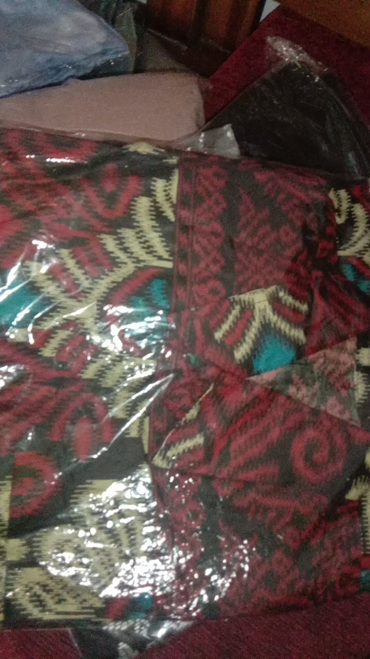 Termurah Batik Pria Asj Sa Hrb026 Kenongo Kemeja Tosca Pendek Pekalongan Padi M L Xl Sogan Tulis ::