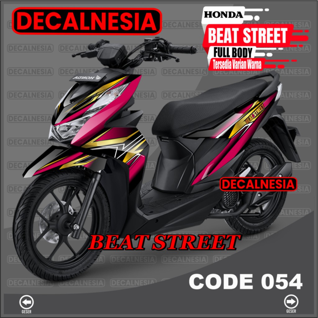 Decal Stiker Beat Street New 2021 2022 2023Full Body Sticker Motor 2020 Modifikasi Variasi Aksesoris