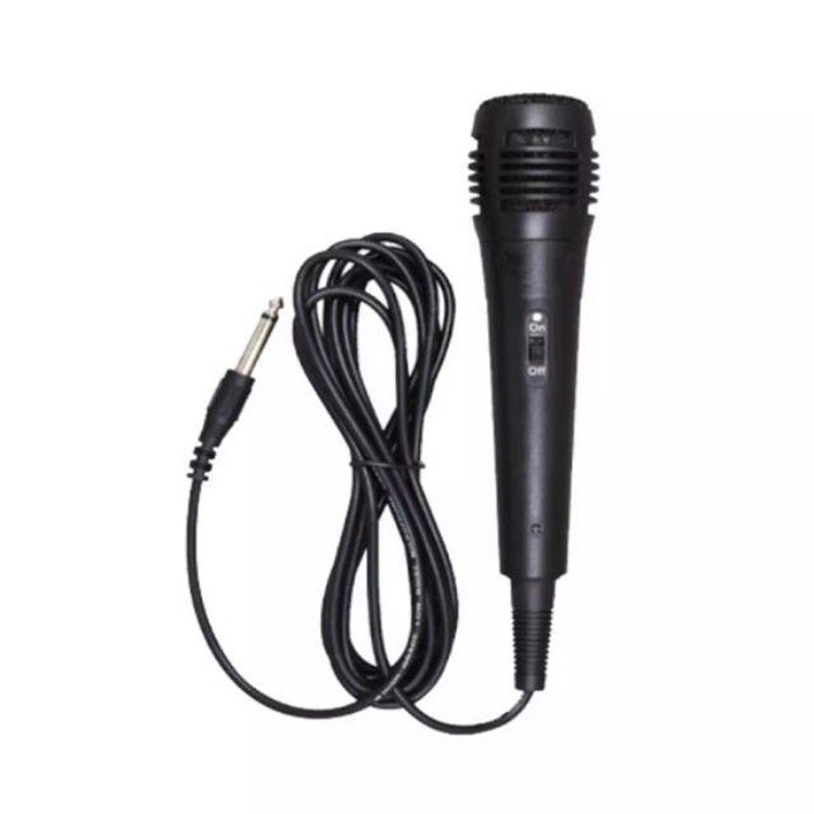 Microphone Kabel Karaoke Buat Speaker 3.5mm / 6.35mm -Mic Karaoke Colokan Kecil / Besar