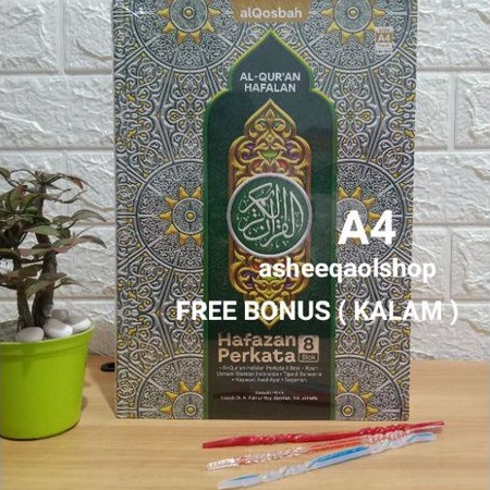 Alquran A4 Hafazan Perkata Blok 8 Hafalan Cepat