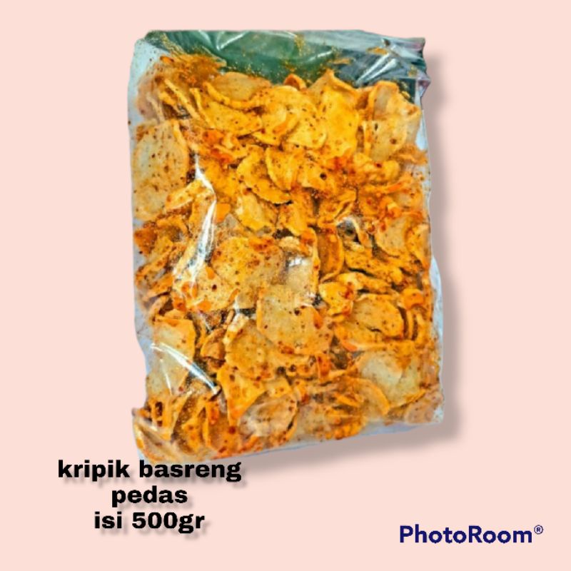 

Keripik basreng pedas gurih daun jeruk viral isi 500gr