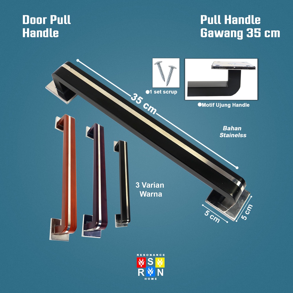 Handle Pintu Rumah Pull Handle Gagang Tarikan Pintu 35CM Netral Resonance Home