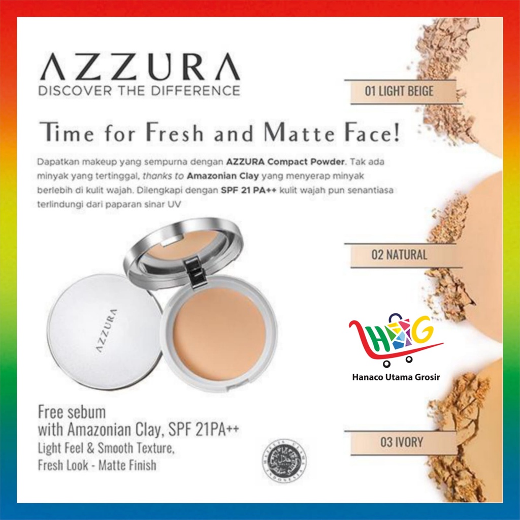 AZZURA COMPACT POWDER BEDAK PADAT