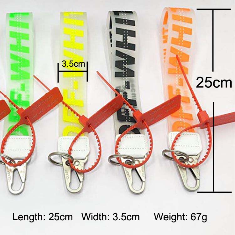 Off White Ow Jelly Lanyard &amp; Fashion Webbing Exquisite Mobile Phone Keychain Keyring / Denim Rope / Lanyard Decoration