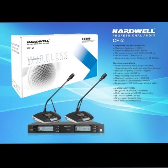 Mic Meja Podium CF 2 CF2 CF-2 Dual Mic Podium Original