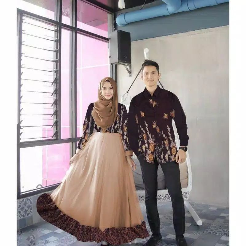 COUPLE RINJANI / KEBAYA COUPLE MURAH / BATIK SARIMBIT / KEBAYA SYARI COUPLE / BATIK COUPLE
