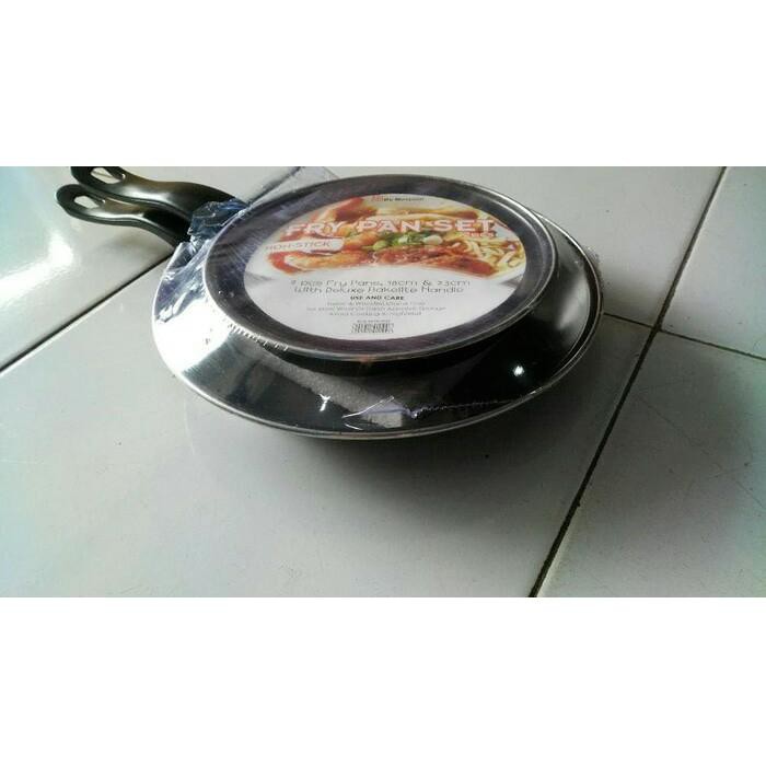Maspion DOUBLE FRY PAN SET HITAM MASPION