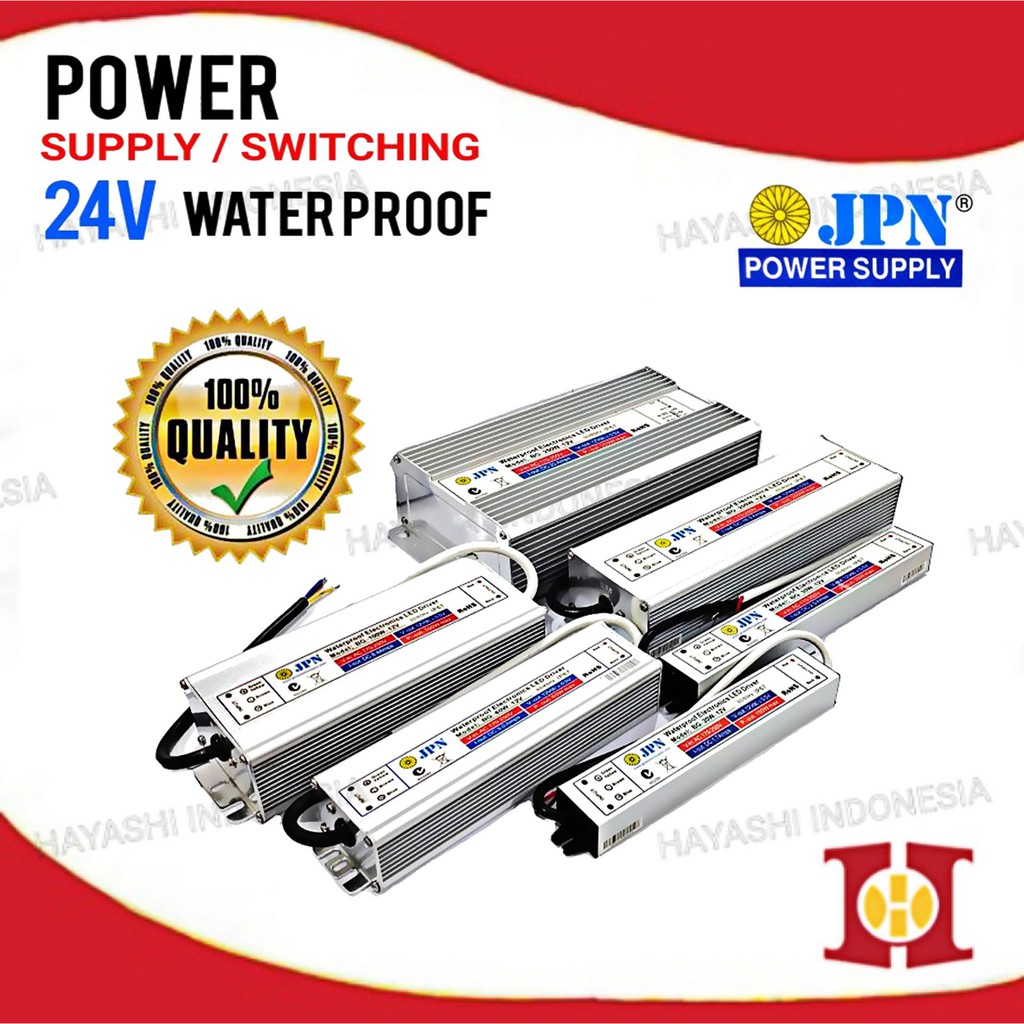 Adaptor Power Supply Switching 24V DC 1A 2.5A Waterproof CCTV LED PLC