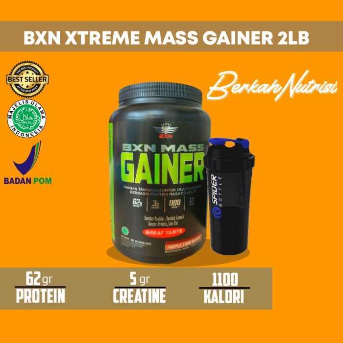 

Bxn Mass Gainer 2 lbs Susu Penambah Berat Badan Tinggi Protein