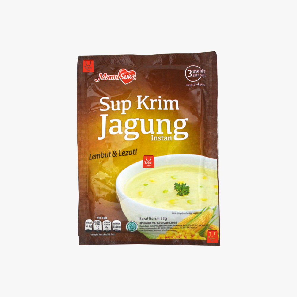 

Sup Krim Jagung Instan Siap Saji Mama Suka Lembut dan Lezat - 55gr