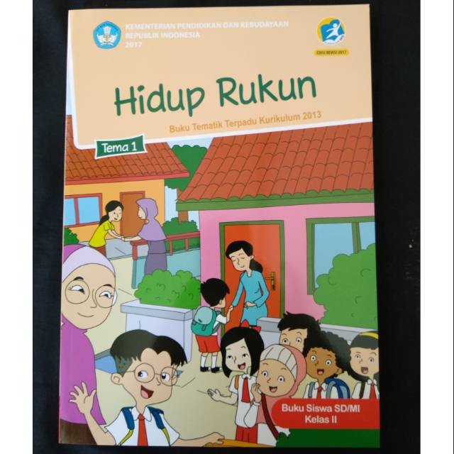 Buku Tematik Sd Kelas 2 Tema 1 Revisi 2017 Hidup Rukun Shopee Indonesia