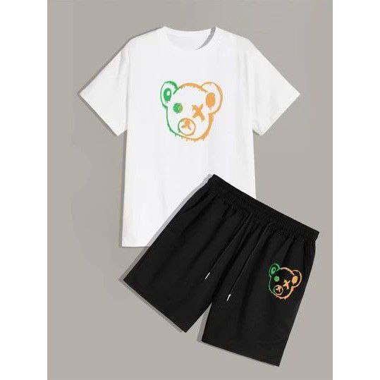 Clothing May - 1 Set Bear 1 Set One Set Oneset Satu Pasang Satu Setel Fashion