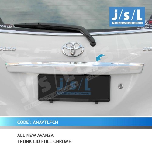 Avanza Xenia 2012 2013 2014 Aksesoris Trunk Lid List Chrome JSL