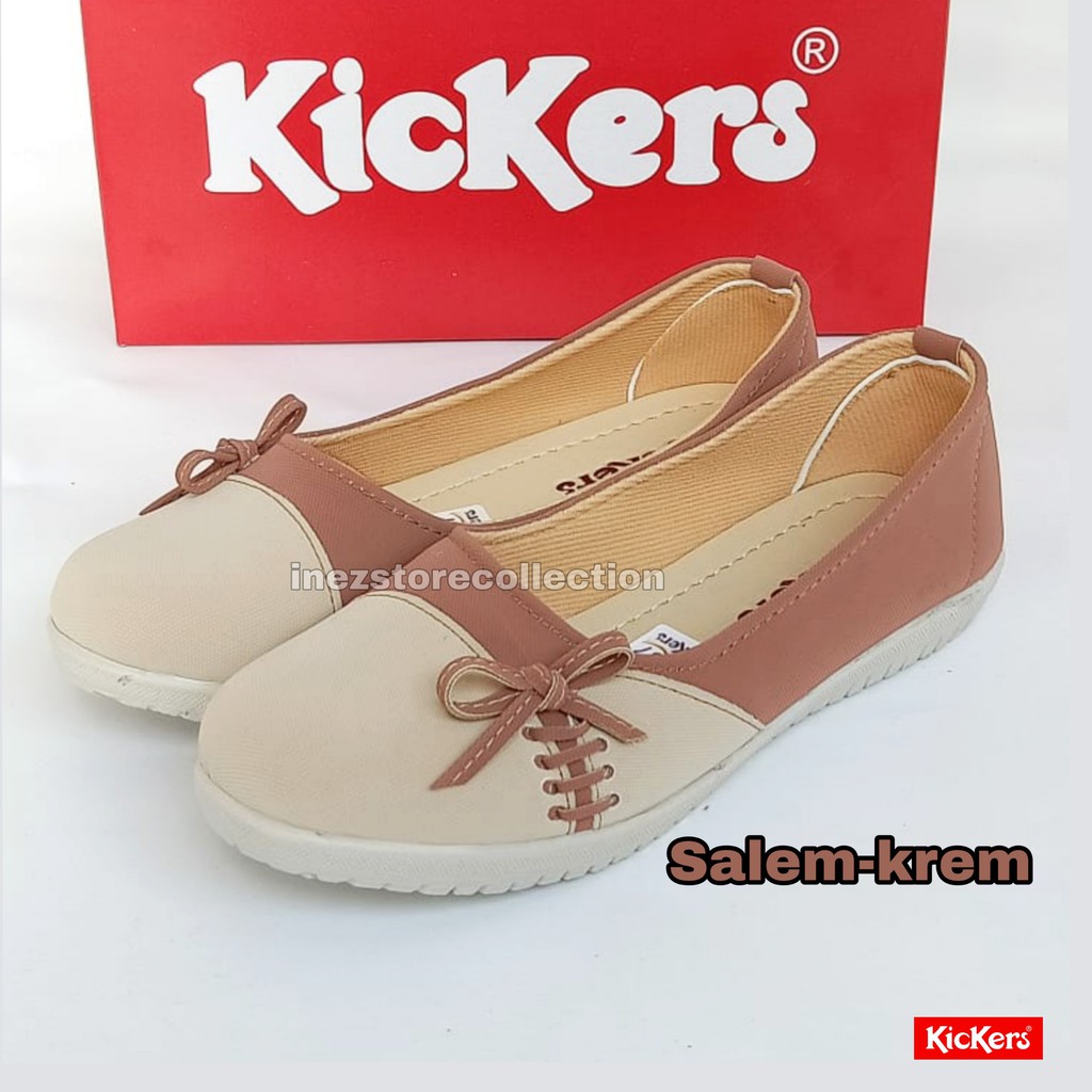 SEPATU FLAT WANITA KICKERS KODE PLS8 HARGA GROSIR