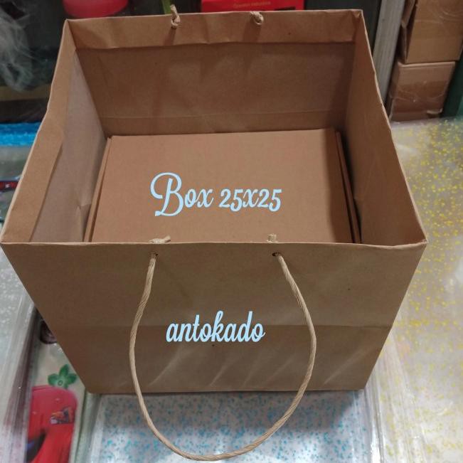 

➦ paperbag coklat 27x27 ♟