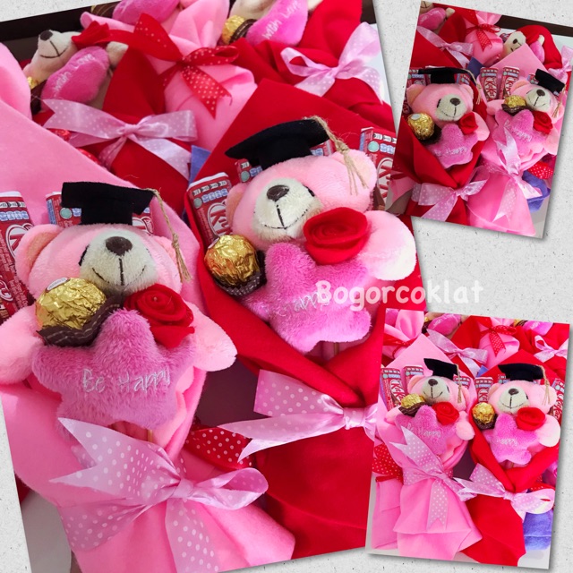 

Kado Wisuda Teddy Pink