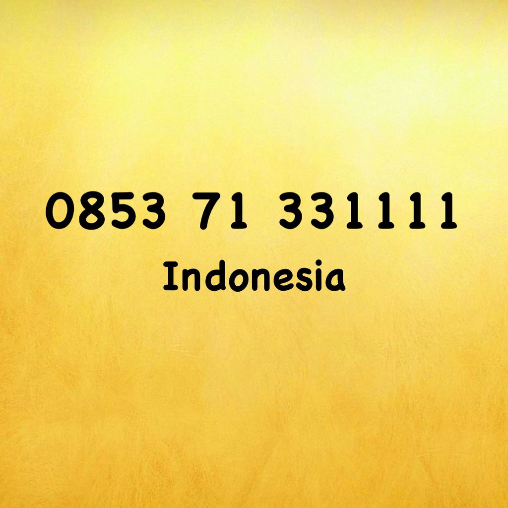 Nomor Cantik Kartu AS Triple AA - 0853 71 331111 - 0853 7133 1111