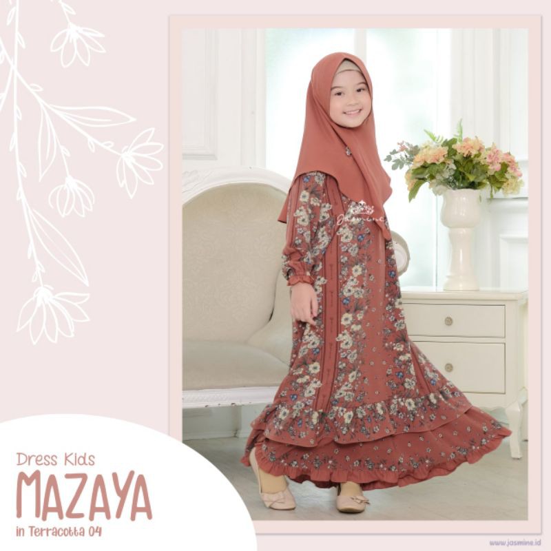 JASMINE - MAZAYA DRESS KIDS ORIGINAL JASMINE BY LIDIA HADIWINOTO / DRESS ANAK PREMIUM / GAMIS COUPLE
