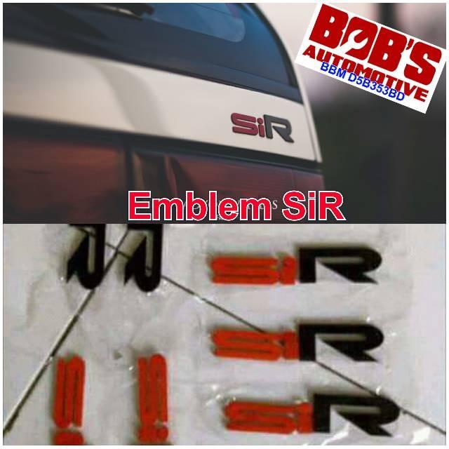 Emblem SiR Timbul cocok buat EF Civic nova / nouva , LX , Grandcivic