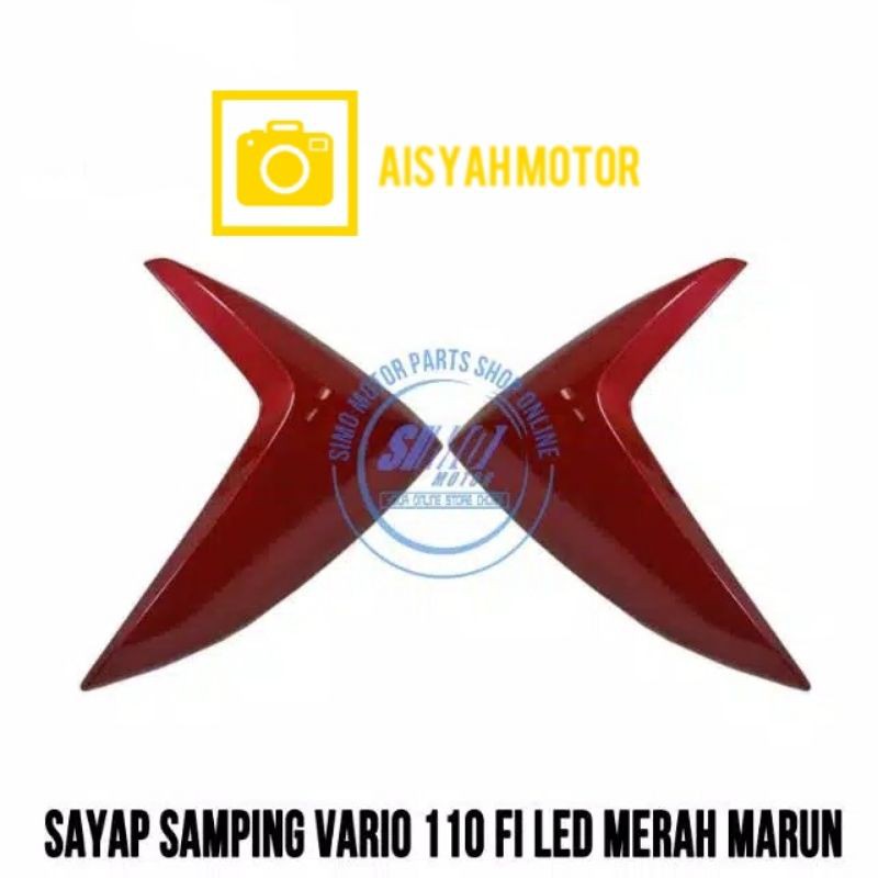 Sayap Honda Vario 110 FI LED Warna Merah