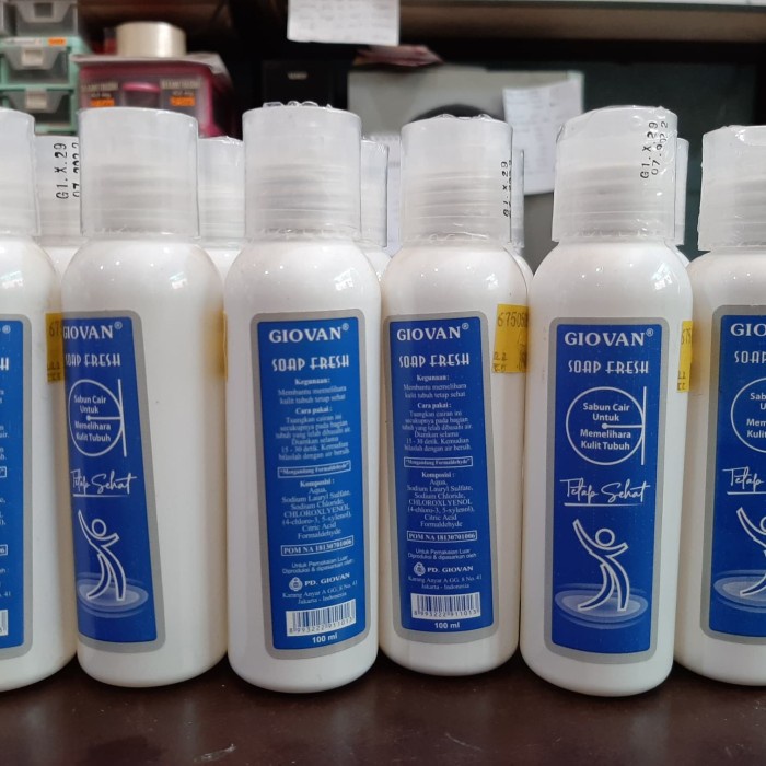 Bagus Sabun Giovan Biru / Sabun Cair Healthy Untuk Bayi Anak Dewasa / Gatel Limited