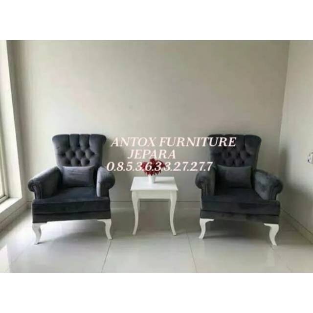 Kursi sofa wingchair kursi sofa santai mebel Jepara