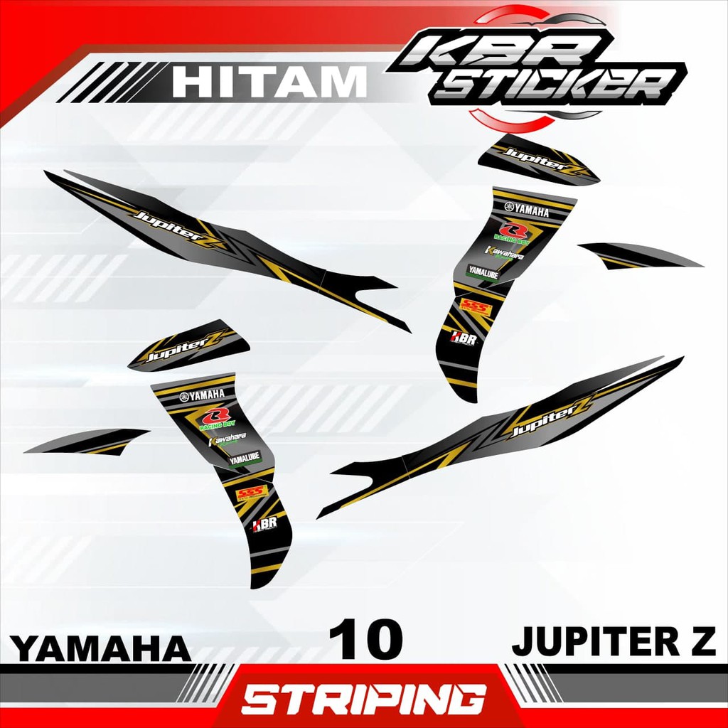 jupiter z(cod) stiker motor - striping jupiter z- motor yamaha - motor - sticker variasi - Racing 10