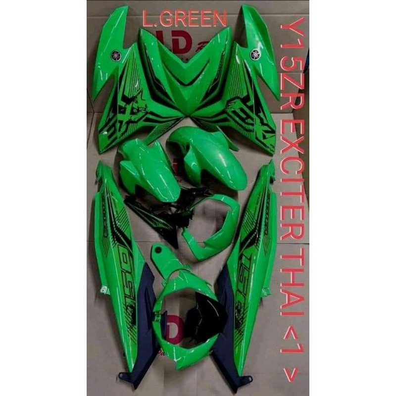 STICKER Y15ZR GREEN EDITION - STICKER MX KING 150