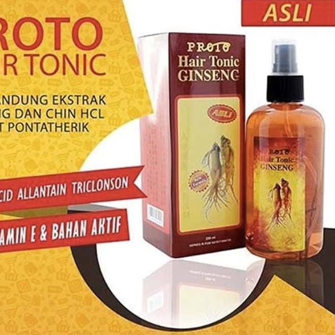 ☈ PROTO HAIR TONIC GINSENG ORIGINAL 250ML - HAIR TONIC PROTO ➦